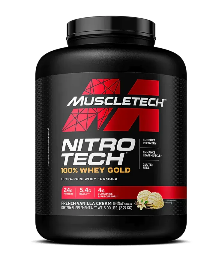 Muscletech Nitro-Tech 100% Whey Gold French Vanilla Creme - 5 Lb
