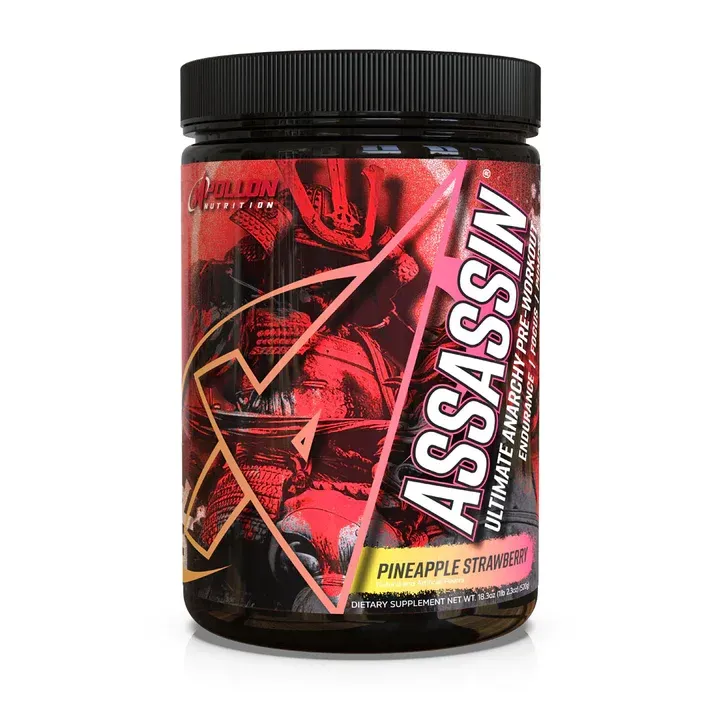 Apollon Nutrition Assassin -Ultimate Anarchy Pre-Workout Strawberry Pineapple - 40 Servings