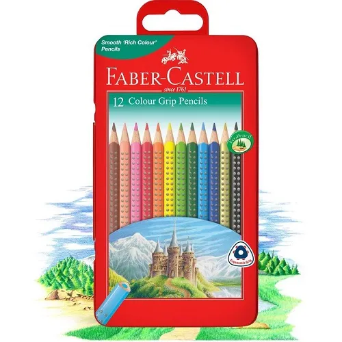 Faber Castell - From: 225264 To: 225271 - Pencils GRIP Triangular Colored Pencils 12 count