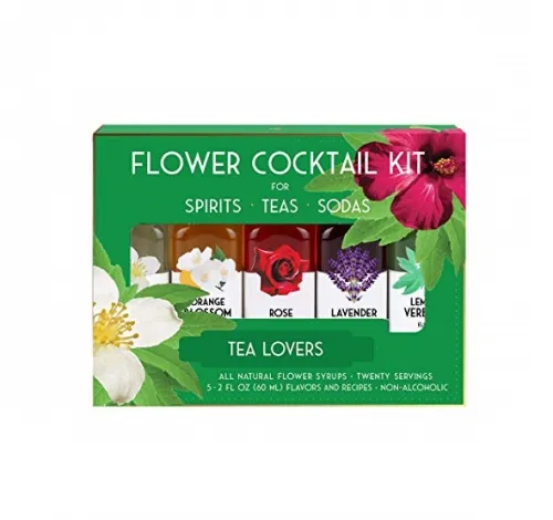 Floral Elixir - From: 233728 To: 233737 - Co . All Natural Flower Syrups Champagne Lovers Floral Cocktail Kits