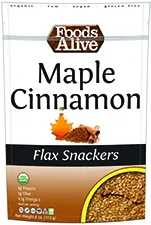 Foods Alive - 591004 - Maple Cinnamon Flax Crackers
