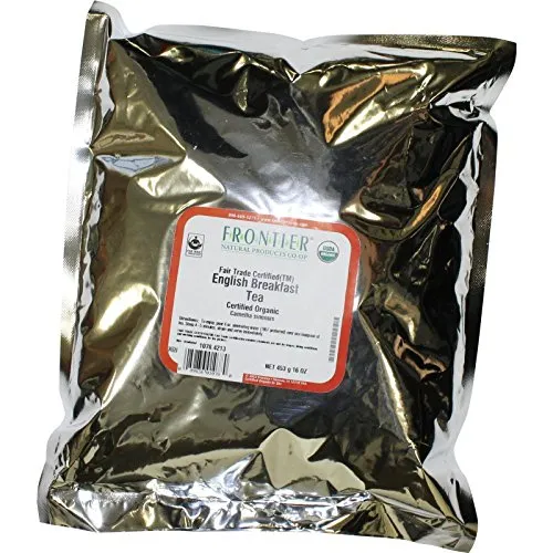 Frontier Bulk - 1078 - Frontier Bulk English Breakfast Black Tea ORGANIC, Fair Trade Certified, 1 lb. package
