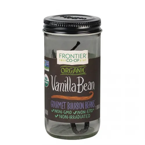 Frontier Bulk - 2577 - Frontier Bulk Vanilla Beans, Whole ORGANIC, 1/4 lb. package