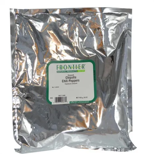 Frontier Bulk - 2627 - Frontier Bulk Chipotle Chili Peppers, Ground, 1 lb. package