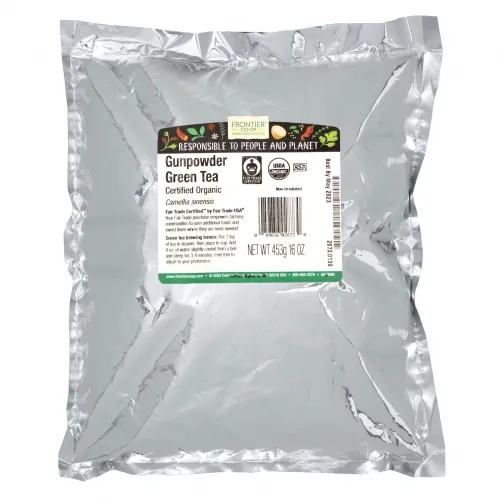 Frontier Bulk - 2873 - Frontier Bulk Gunpowder Green Tea ORGANIC, Fair Trade Certified™, 1 lb. package
