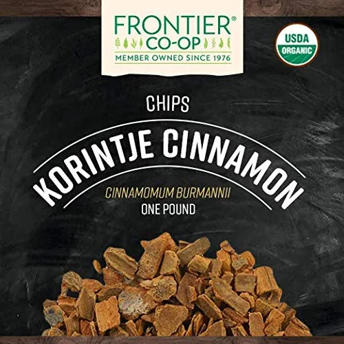 Frontier Bulk - 2888 - Frontier Bulk Korintje Cinnamon Stick Chips 1/4-1/2" ORGANIC, 1 lb. package
