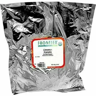 Frontier Bulk - 2890 - Frontier Bulk Cinnamon Granules, Korintje ORGANIC 1 lb Bulk Bag