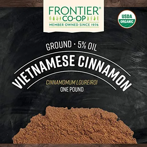 Frontier Bulk - 2940 - Frontier Bulk Premium Vietnamese Cinnamon Powder ORGANIC, 1 lb. package