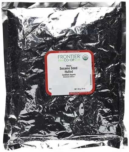 Frontier Bulk - 2961 - Frontier Bulk Black Sesame Seed ORGANIC, 1 lb. package