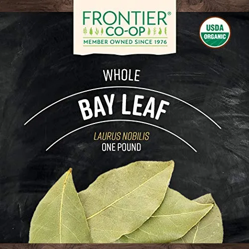 Frontier Bulk - 357 - Frontier Bulk Bay Leaf, Hand Select, Whole ORGANIC, 1 lb. package
