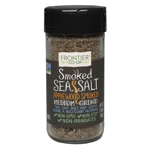Frontier Bulk - 4408 - Frontier Bulk Applewood Smoked Sea Salt, Medium Grind, 1 lb. package