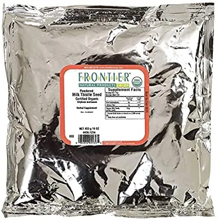 Frontier Bulk - 4436 - Frontier Bulk Milk Thistle Seed Powder ORGANIC, 1 lb. package