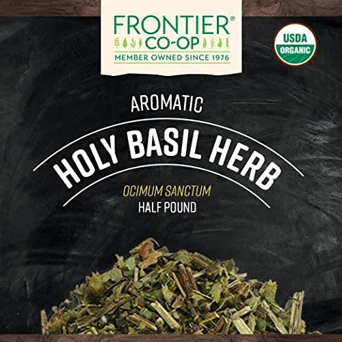 Frontier Bulk - 4440 - Frontier Bulk Holy Basil (Tulsi) Herb ORGANIC, 1/2 lb. package