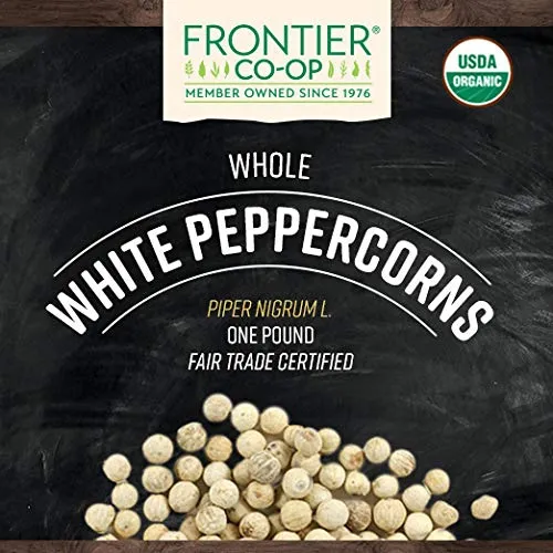 Frontier Bulk - 7005 - Frontier Bulk White Pepper, Ground ORGANIC, Fair Trade Certified™, 1 lb. package