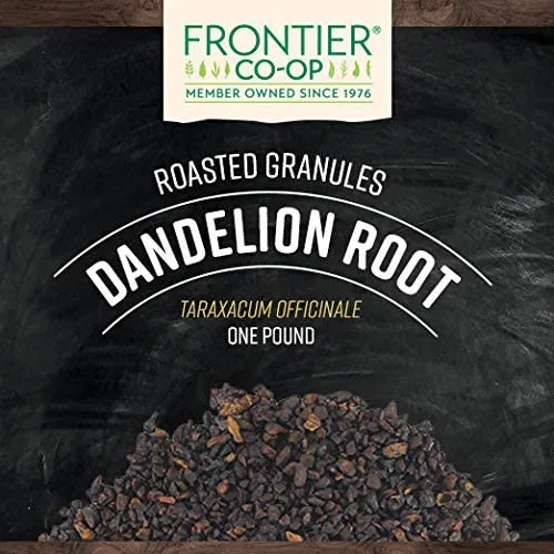 Frontier Bulk - 734 - Frontier Bulk Dandelion Root, Roasted Granules, 1 lb. package