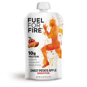 Fuel for Fire - 235580 - Portable Protein Snacks Sweet Potato Apple  pouch