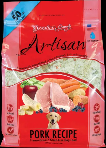 Grandma Lucys  - 235942 - Freeze-Dried Dog Food Pork 3 lb. Artisan