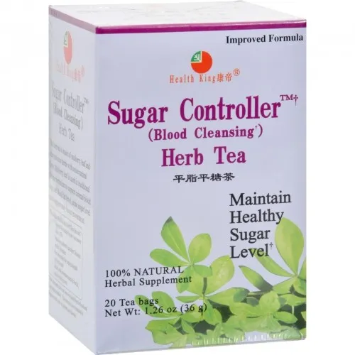 Health King Medicinal Teas - From: 417915 To: 417931 - 417931 Health King Sugar Controller Blood Cleansing Herb Tea 20 Tea Bags