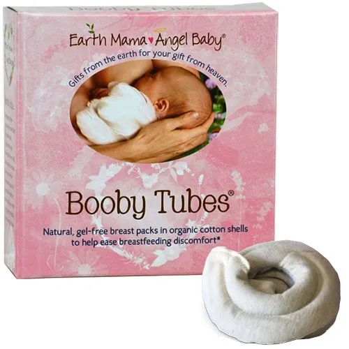 Kehe Solutions - 53714 - Earth Mama Angel Baby Tube Booby 100% Natural Gel-Free Breast Packs