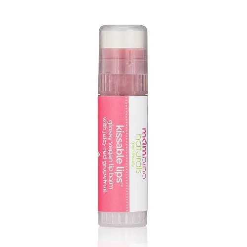 Mambino Organics - 235031 - Lip Care Kissable Lips Glossy Vegan Lip Balm, Juicy Red Grapefruit