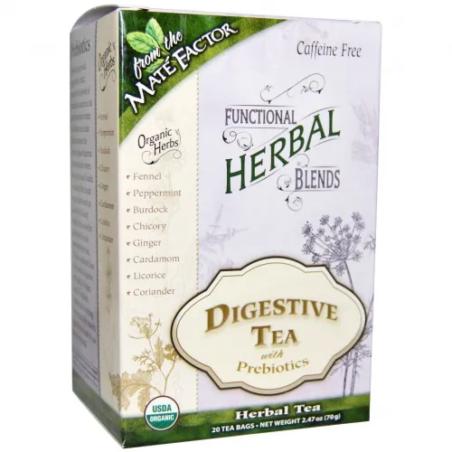 Mate Factor - From: 230020 To: 230023 - Organic Functional Herbal Tea Blends Digestive with Prebiotics 20 tea bags
