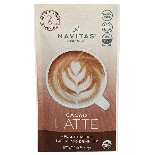 Navitas Organics - 235794 - Superfood Lattes Cacao Latte 10 (0.42 oz.) packets