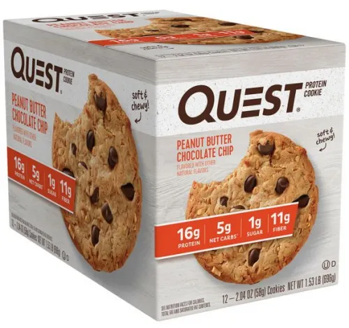 Quest Nutrition - 8110608 - Protein cookies Peanut butter chocolate chip