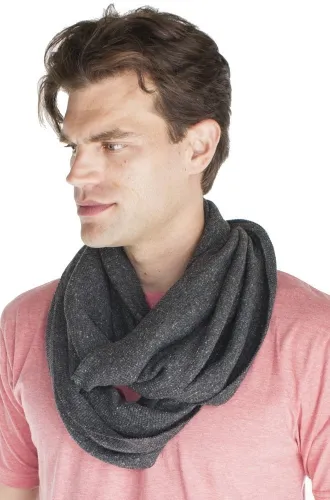 Royal Apparel - From: 34000M-ECO TRI CHARCOAL To: 34000M-ECO TRI GRAY - Mens eco Triblend Thermal Infinity Circle Scarf Eco tri charcoal