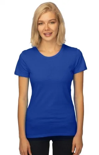 Royal Apparel - 5001ORGW-Nautical blue - Womens Short Sleeve Organic Fine Jersey Tee-Nautical blue