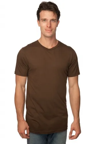 Royal Apparel - From: 73051-COCOA To: 73051-FROST - Unisex Viscose Bamboo ORGANIC Cotton Tee Cocoa