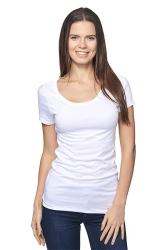 Royal Apparel - 73112-Frost - Womens Viscose Bamboo & Organic Cotton Scoop Neck-Frost