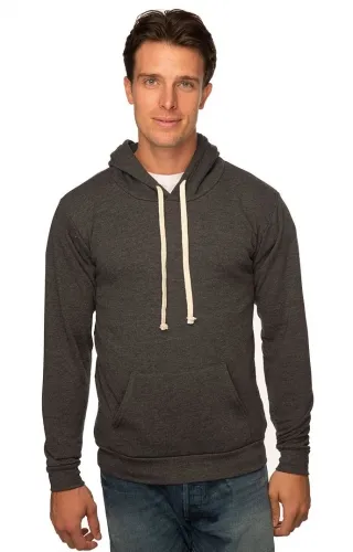 Royal Apparel - From: 97155-HEATHER COAL To: 97155-HEATHER DUSK - Unisex Organic RPET French Terry Pullover Hoody Heather coal