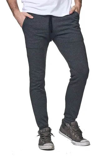 Royal Apparel - From: 97177-HEATHER COAL To: 97177-HEATHER DUSK - Unisex Organic RPET French Terry Jogger Pant Heather coal