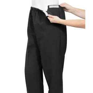 Silverts - SV23120-SV7-XL - SV23120 Soft Knit Easy Access Pants For Women-Charcoal-Extra Large