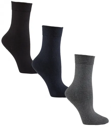 Sugar Free Sox - 25901-SFS - Womens Diabetic Socks Assorted Flat Knit Knee High