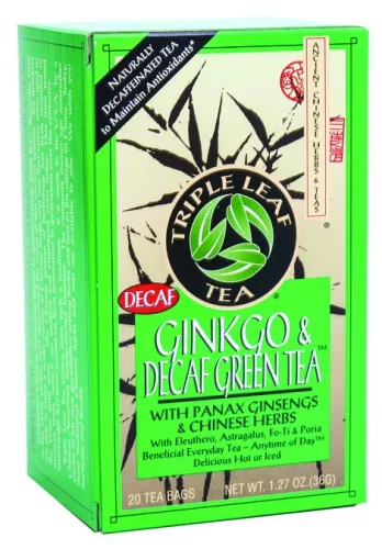 Triple Leaf Tea - 195016 - Ginkgo & Decaf Green Tea