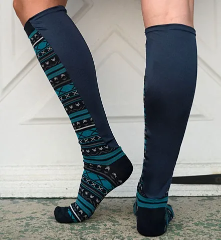 Xpandasox - From: F15211-1012 To: F15211-911 - XPA Womens Symbolic Stripe/solid Knee High Socks 10 12, Fits Womens Shoe Size 10 12