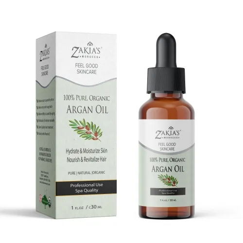 Zakias Morocco - Arg-100_1oz - Argan Oil -organic Skin & Hair Treatment Oil