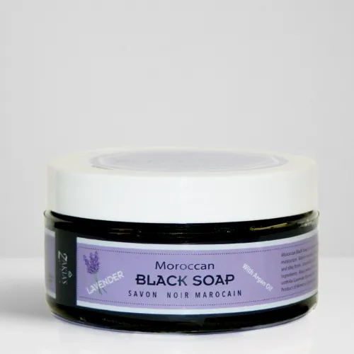 Zakias Morocco - SOP_106 - Moroccan Black Soap - Lavender