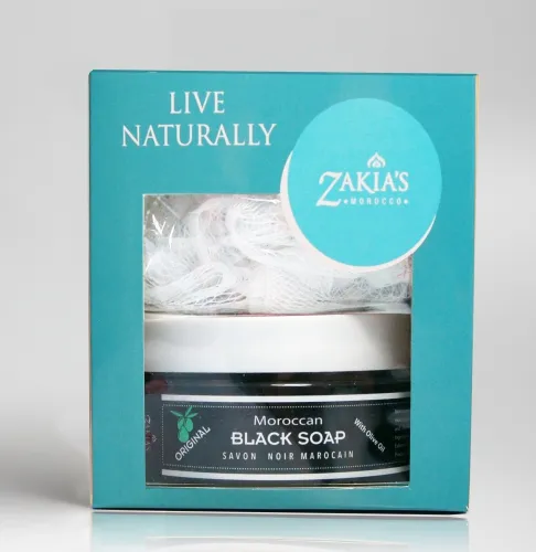 Zakias Morocco - From: SPEC_101 To: SPEC_107 - Moroccan Black Soap Exfoliating Kessa Gift Box